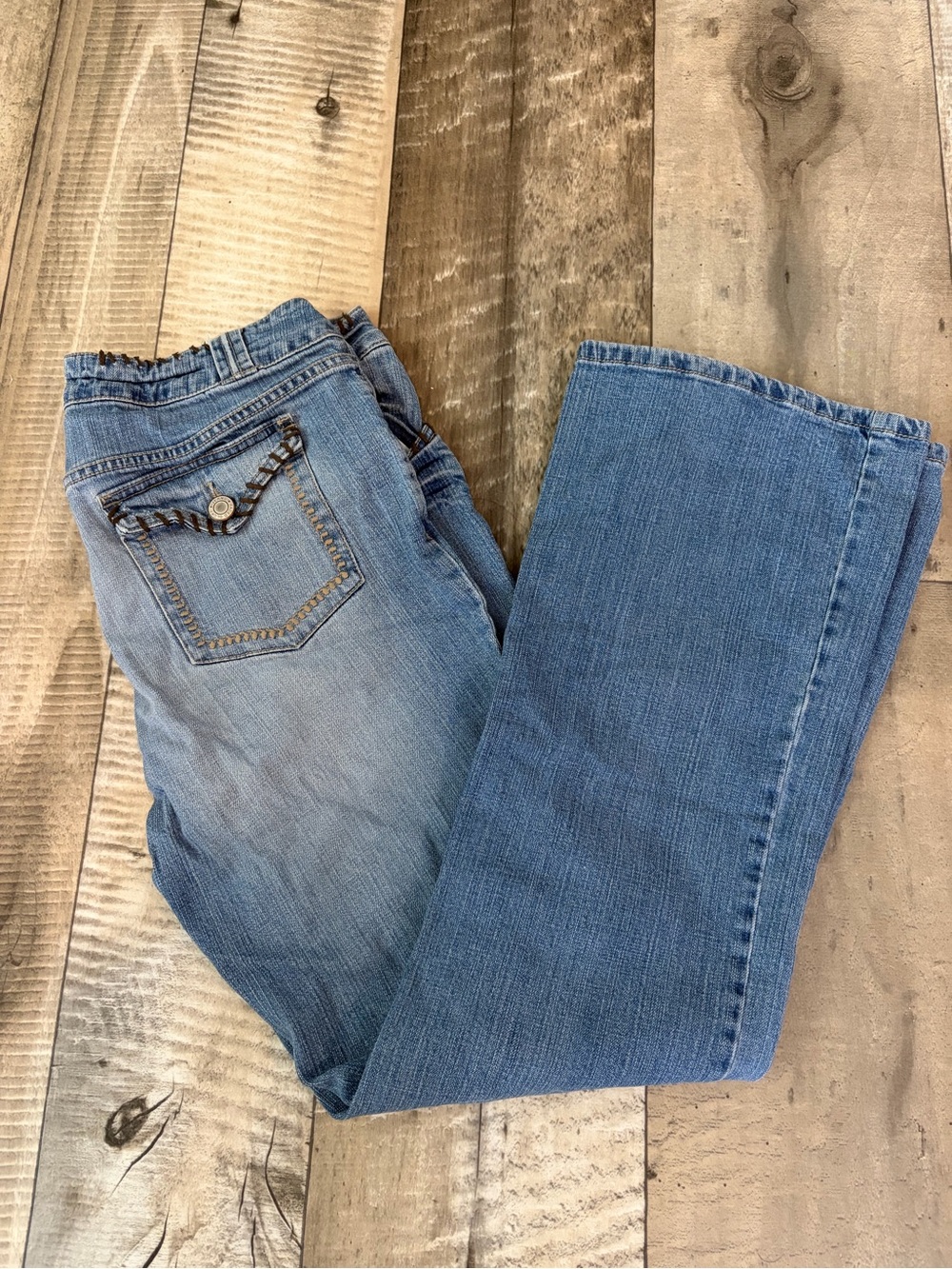 Faded Glory Light to Medium Blue Bootcut Jeans